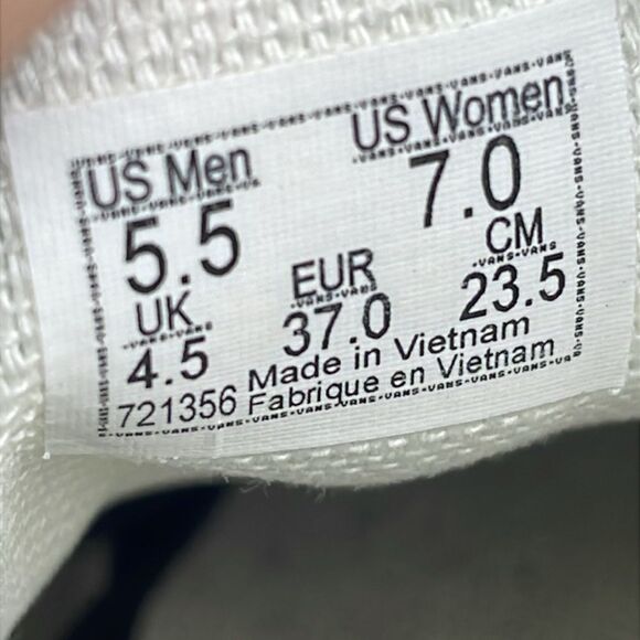 Vans Authentic Lightning Blue Black Canvas Women’s Sz 7 Low Top Lace Up Sneakers - Picture 6 of 10